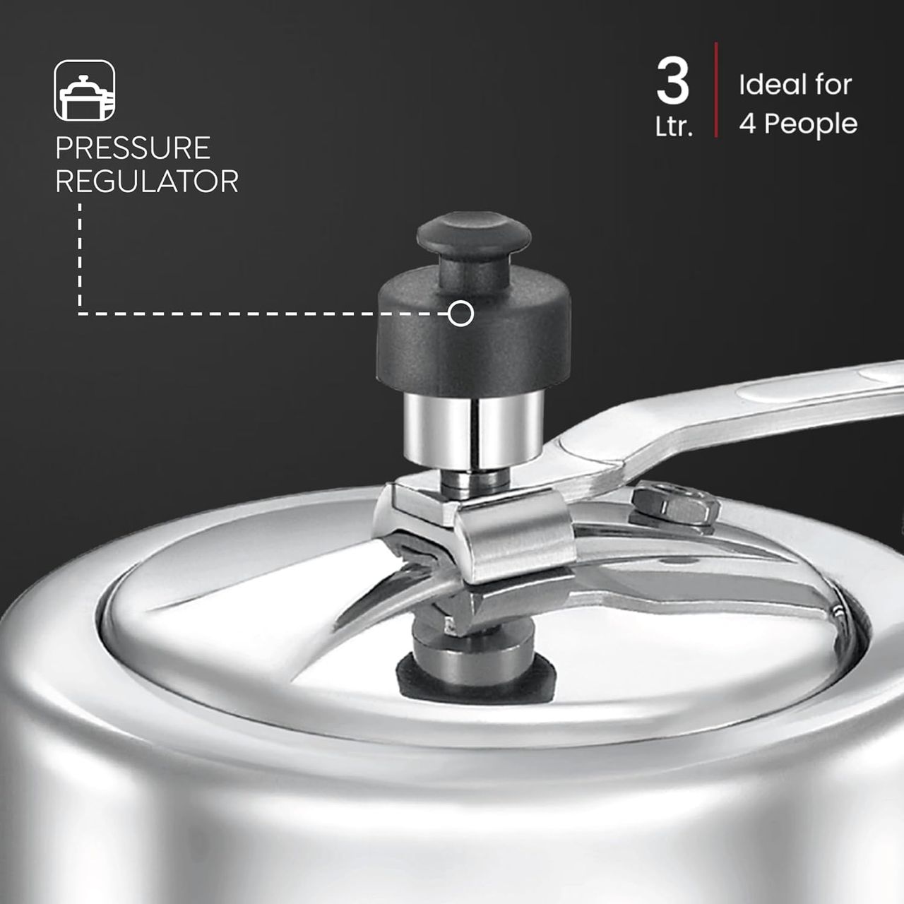 Judge by Prestige 3L ACE Aluminium Inner Lid Pressure Cooker