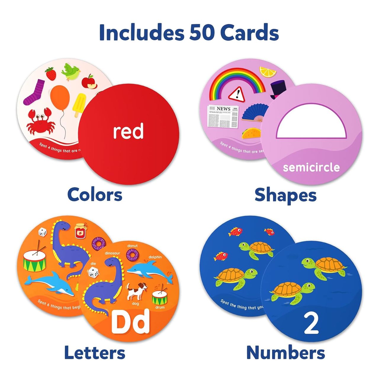 Skillmatics Flash Cards For Toddlers - Spot & Learn