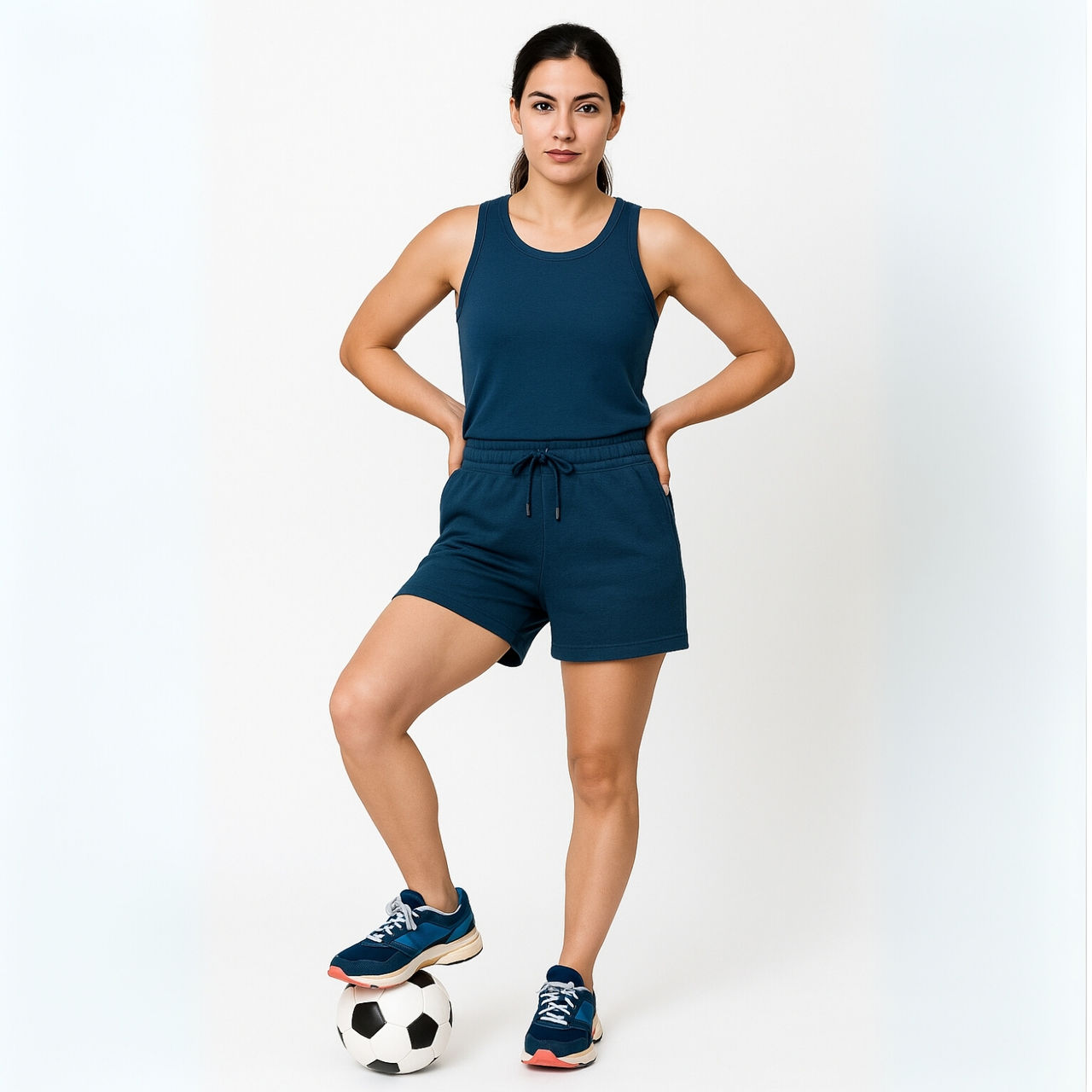 EQL Women's Pure Cotton Shorts | Teal | L