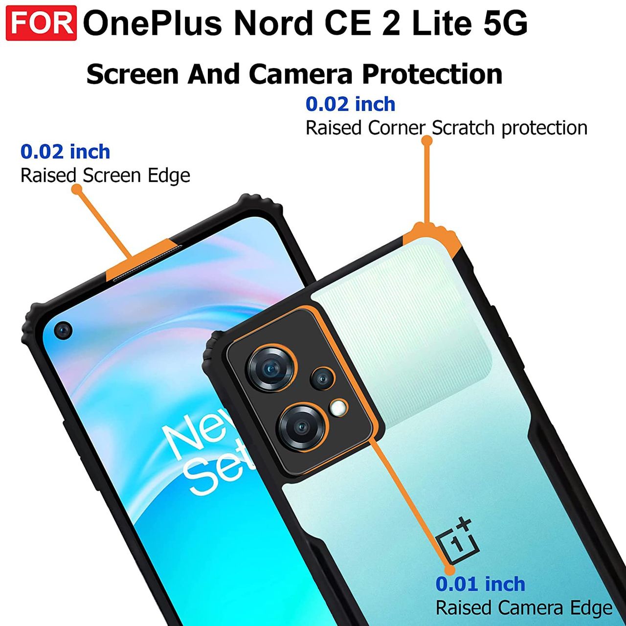 Zapcase Back Cover for OnePlus Nord CE 2 Lite 5G | Matte-Black