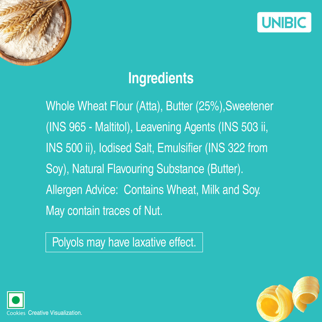 Unibic Sugar Free Butter Cookies | 0% Maida | Low GI
