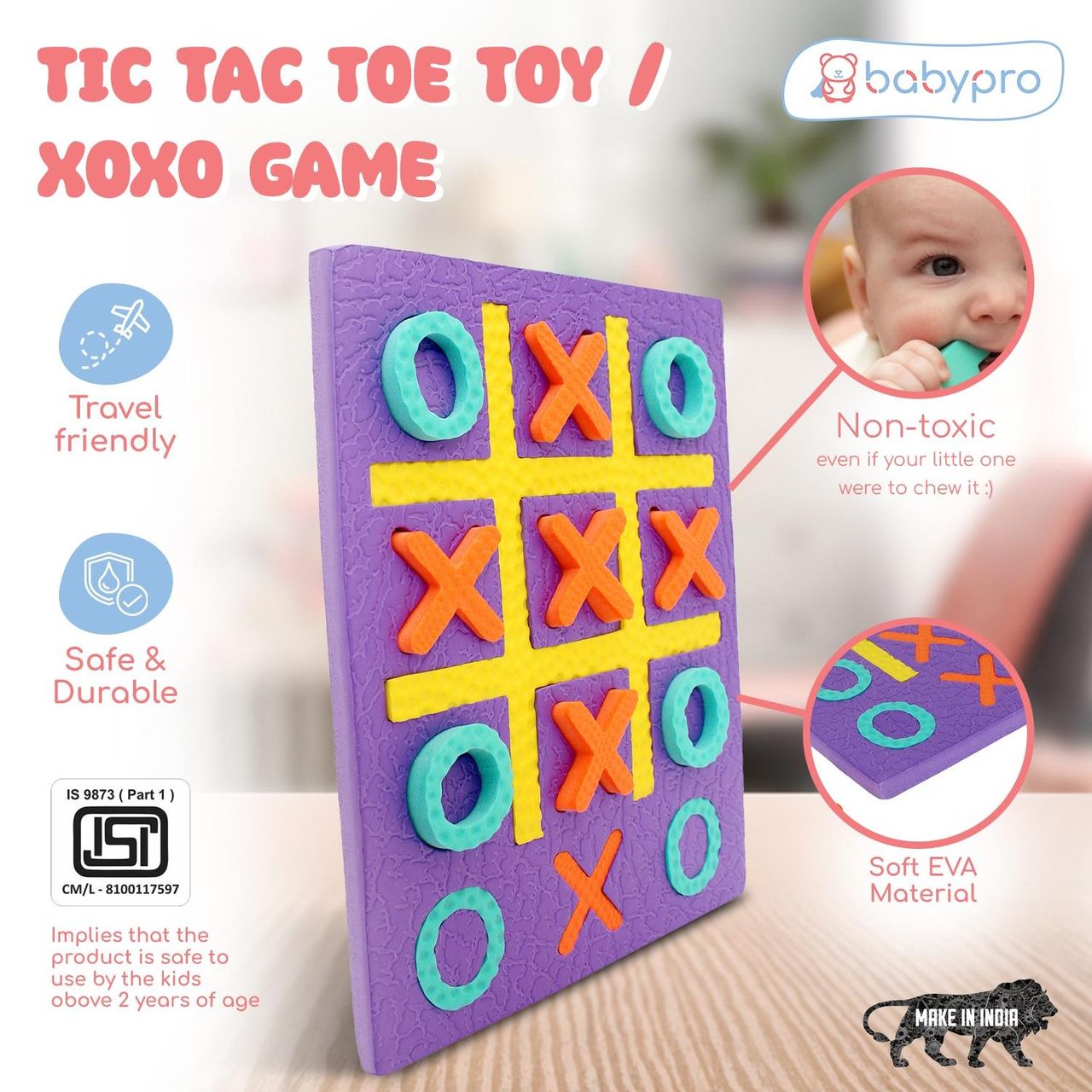 BabyPro Foam Toy Educational For Kids | Multicolour | 2 - 3 years