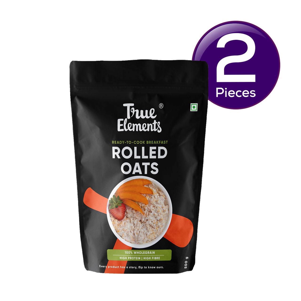 True Elements Rolled Oats 500 g Combo