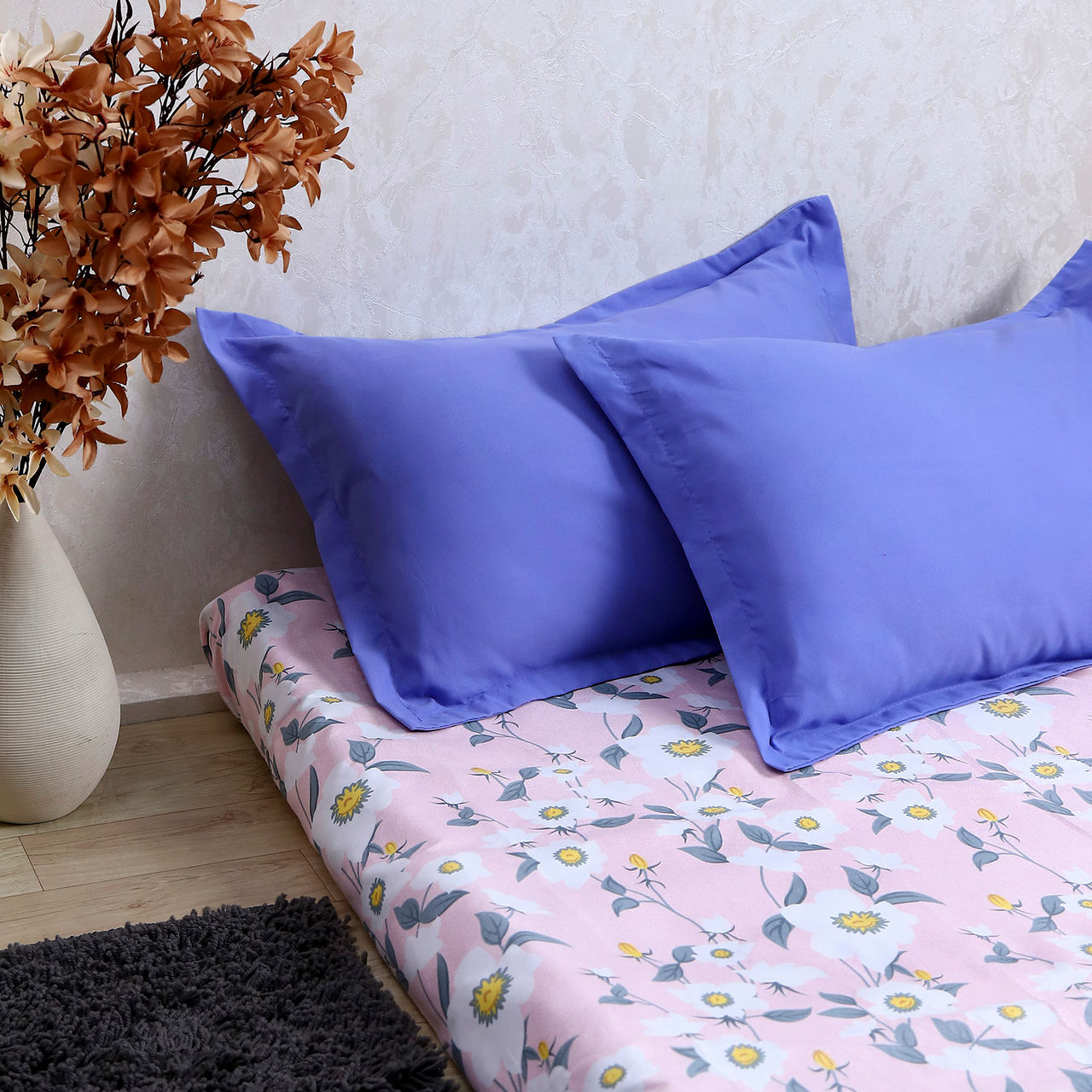 Status Pillow Cover Set Of 2 46 Cm x 69 Cm - Sky Blue