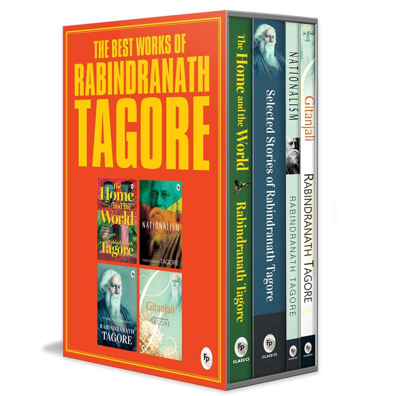 Rabindranath Tagore Gift Set (Gitanjali, Nationalism, Selected Short Stories, The Home & The World)