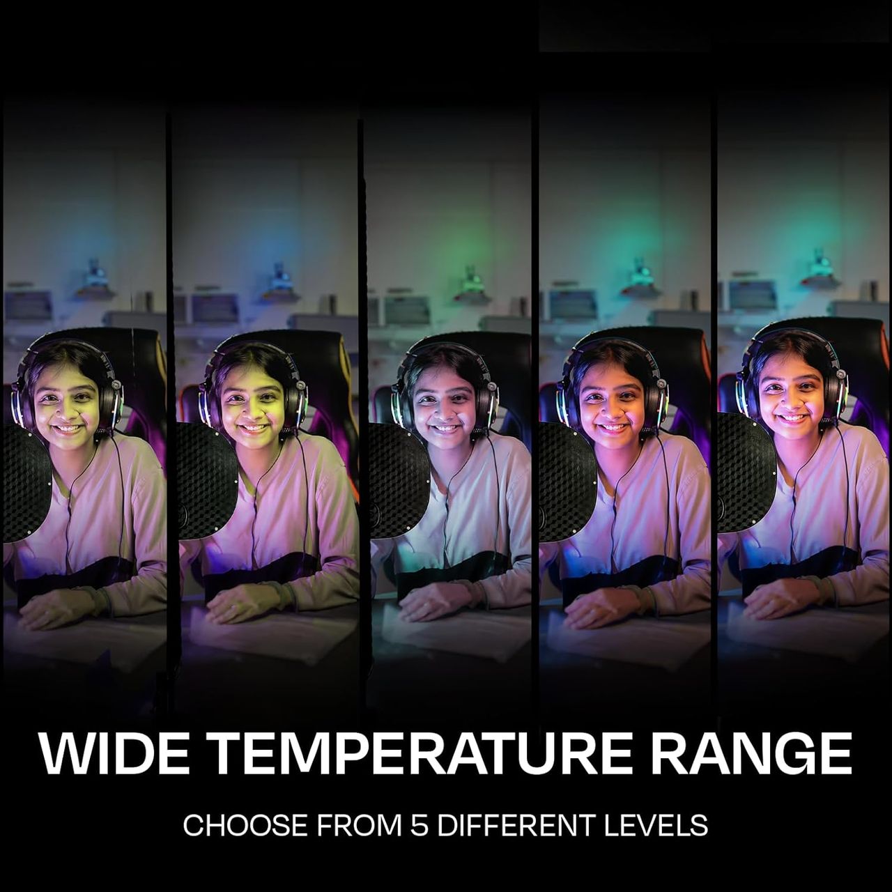 Kreo Slab Video Light,Adjustable Photography Fill Light 5 Color Temperatures &Adjustable Brightness