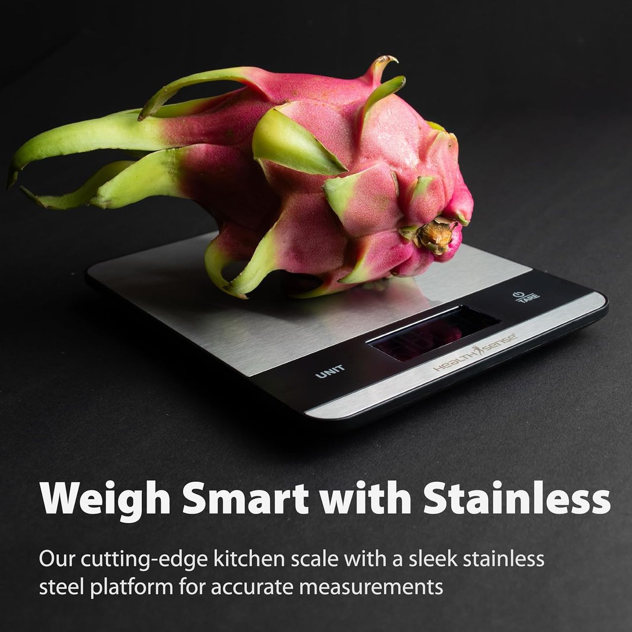 Healthsense Weight Machine For Kitchen,Touch Button, Tare Function ,1 Year Warranty Chef-Mate Ks 50