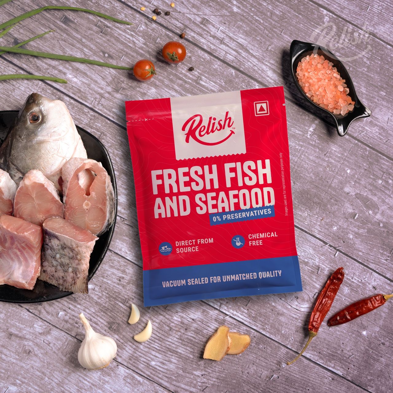 Relish Rohu Curry Cut With Head 500 g Combo