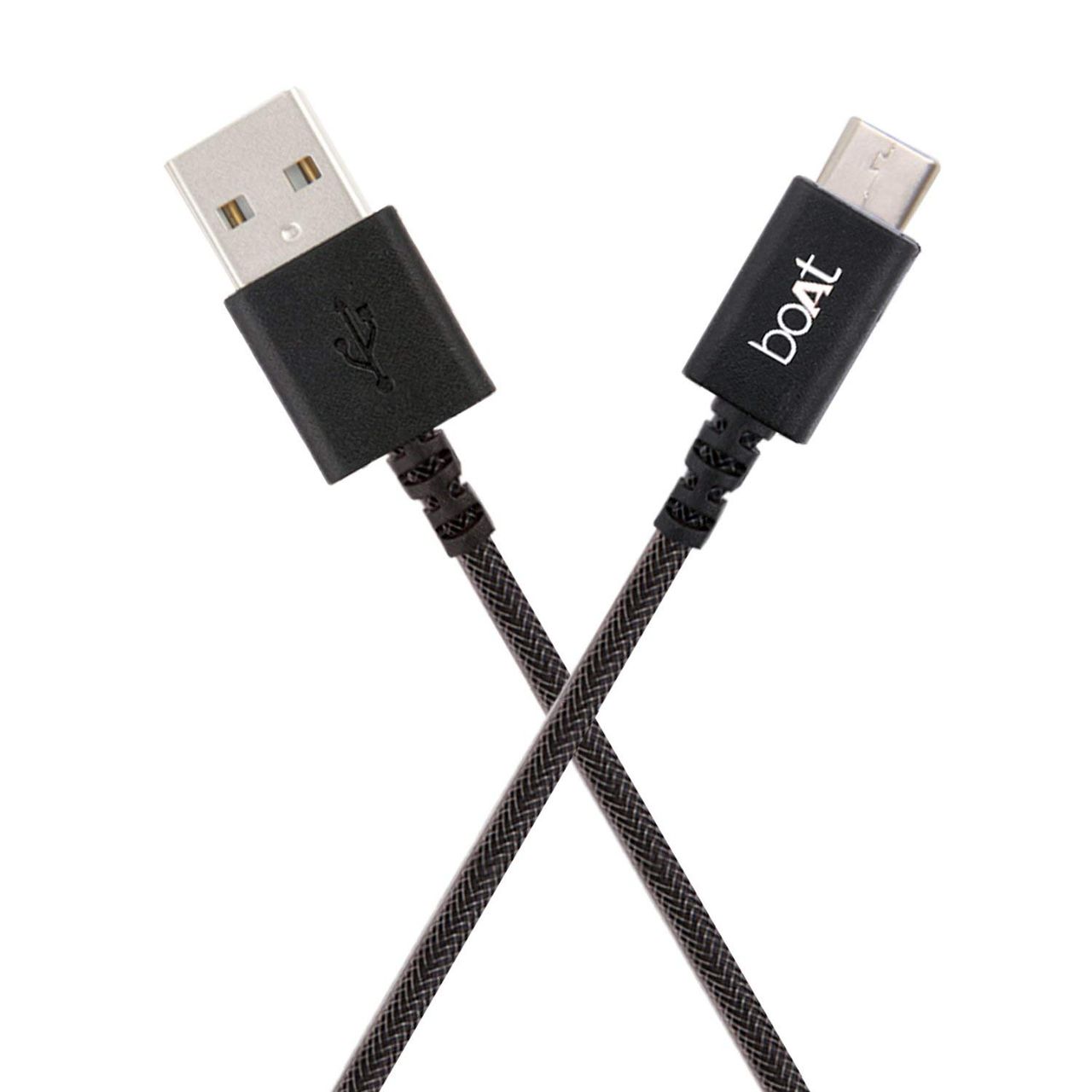 boAt Type-C A400 | Type-C to USB A| 2.4A Fast Charging & 480mbps Data Sync | 1m Length (Grey)