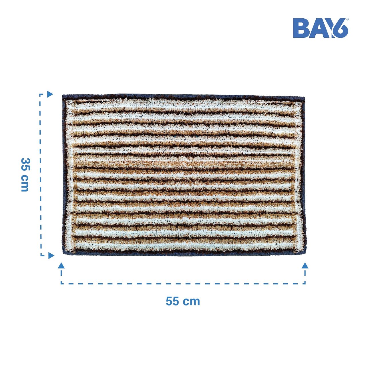 BAY6 Sona Microfiber Doormat Set | 35 x 55 cm - Brown