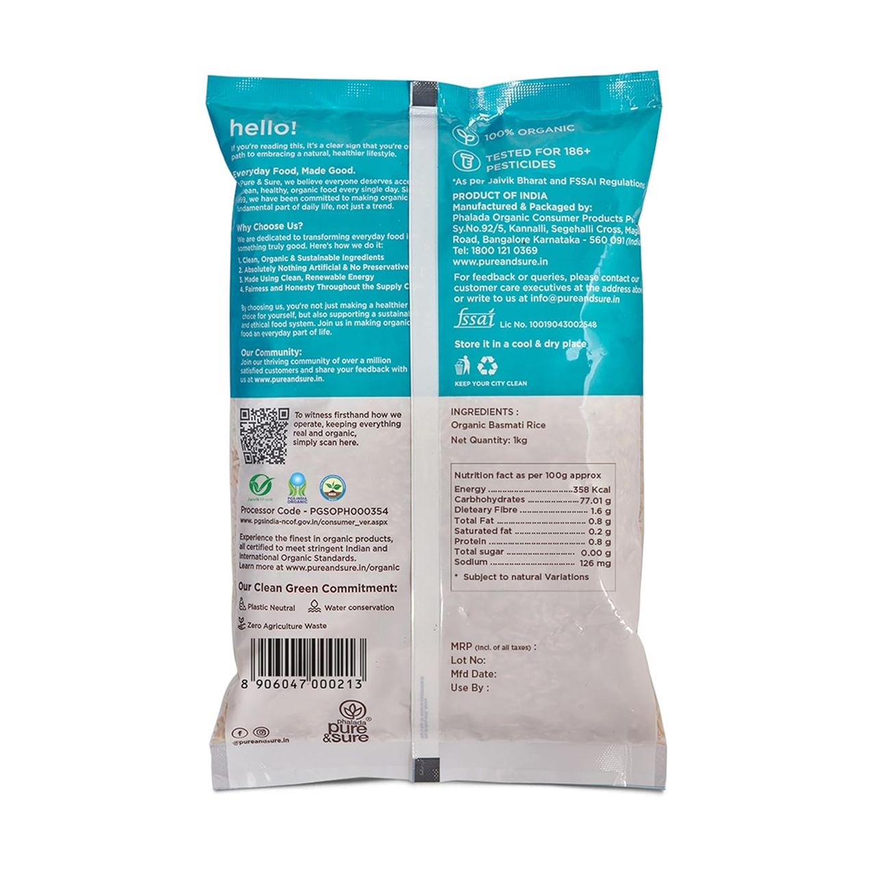 Phalada Pure & Sure Organic Basmati Rice