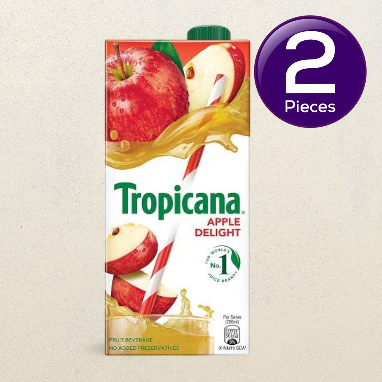 Tropicana Apple Delight Fruit Juice 1 lt 1 l Combo