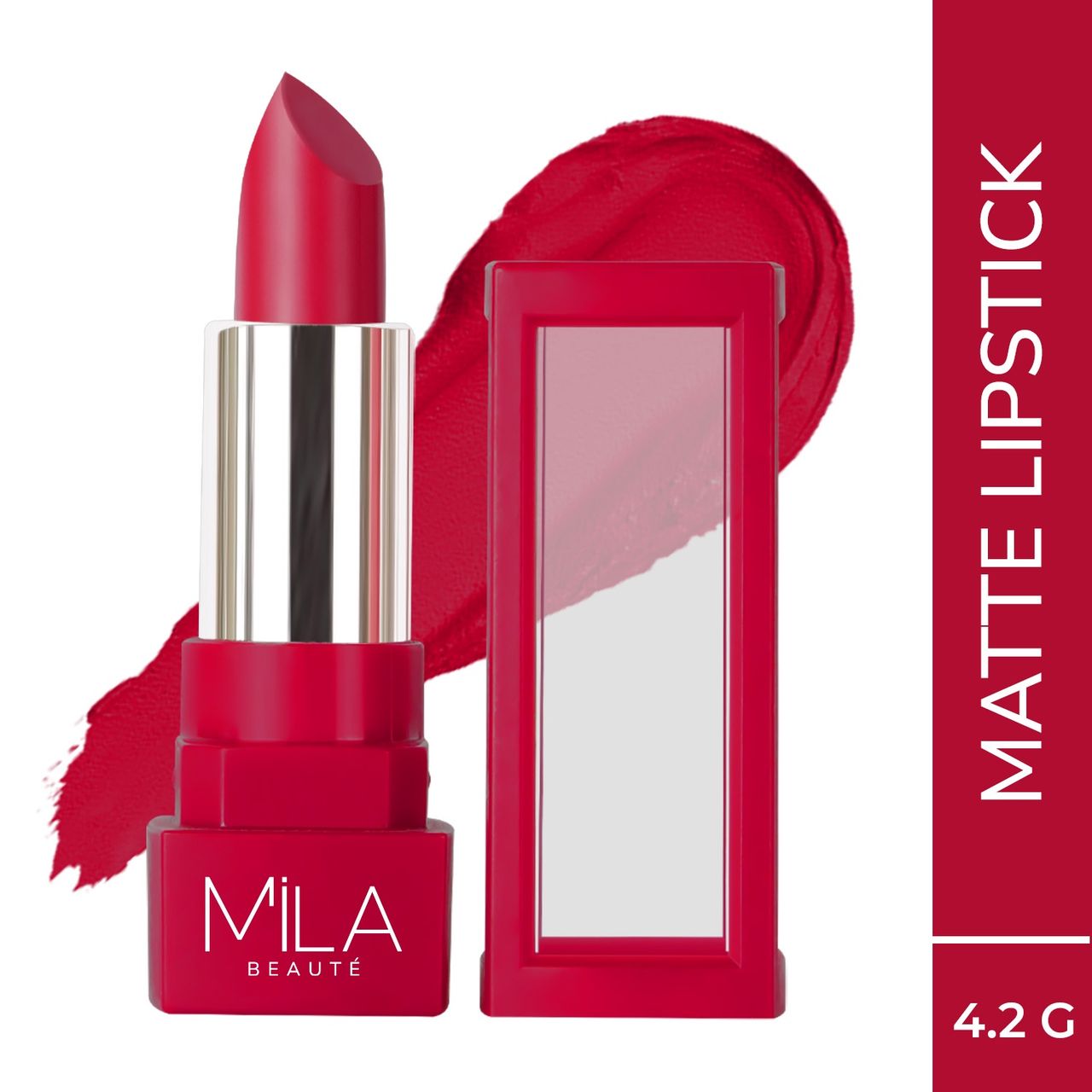 Mila Beaute Matte Lipstick Lightweight Highly Pigmented - Uncensored