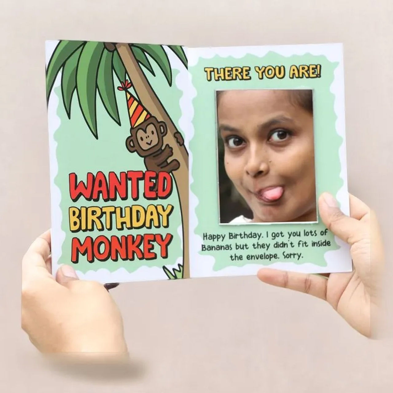 Oye Happy - Birthday Monkey Card