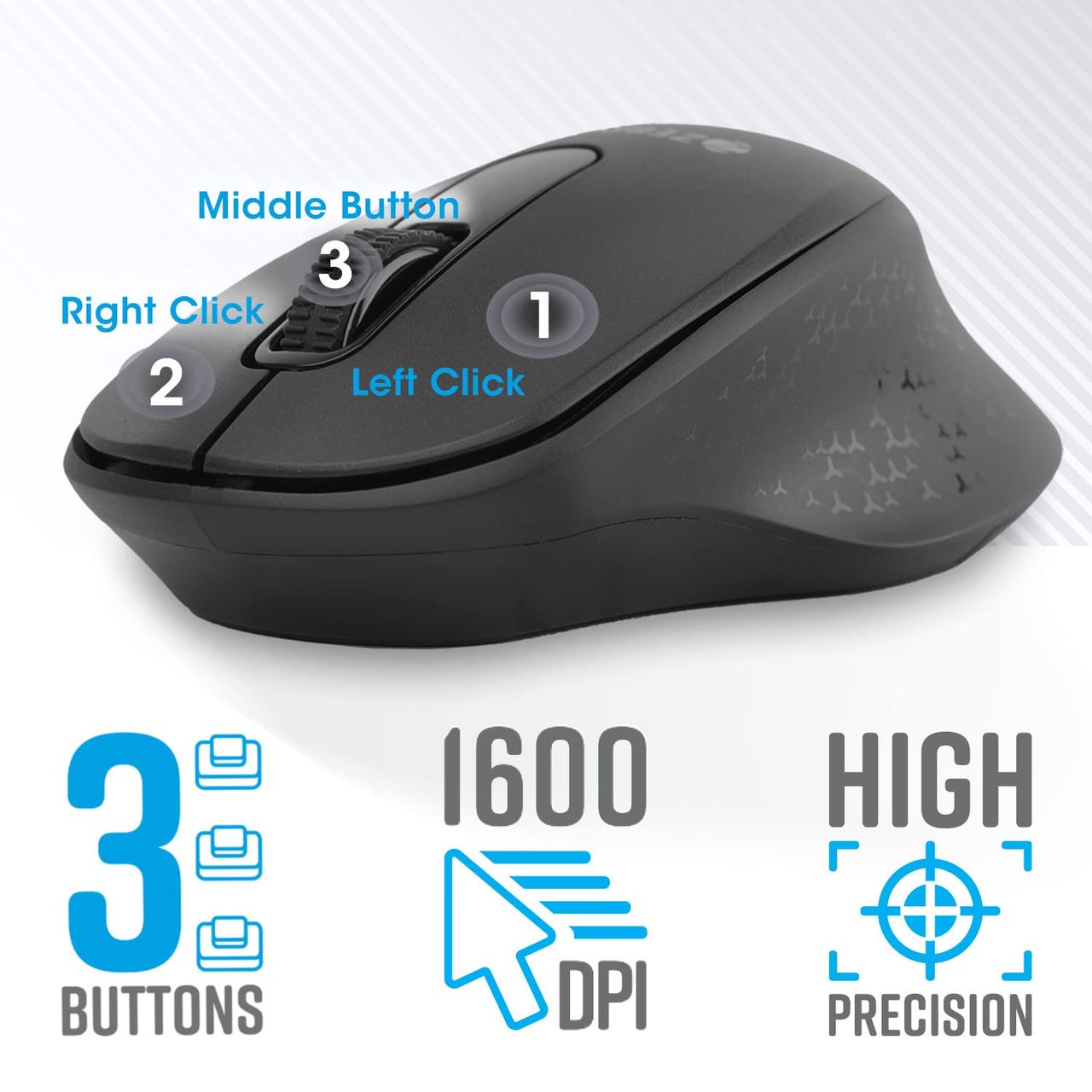 Zebronics Companion 200 Wireless Combo With Silent Operation Mouse, Full Size Keyboard (Black)