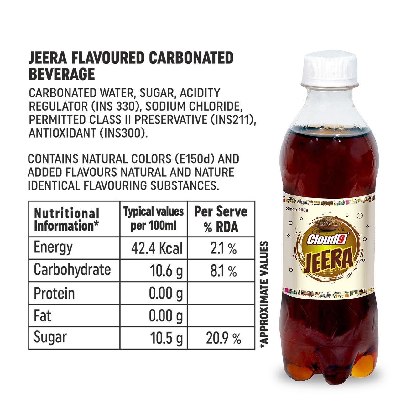 Cloud9 Beverages Jeera Soft Drink
