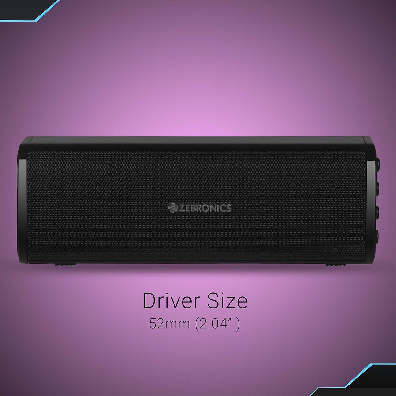 Zebronics Vita BT 10W Speaker Supporting USB, SD Card, AUX, FM, TWS & Call Function (Black)