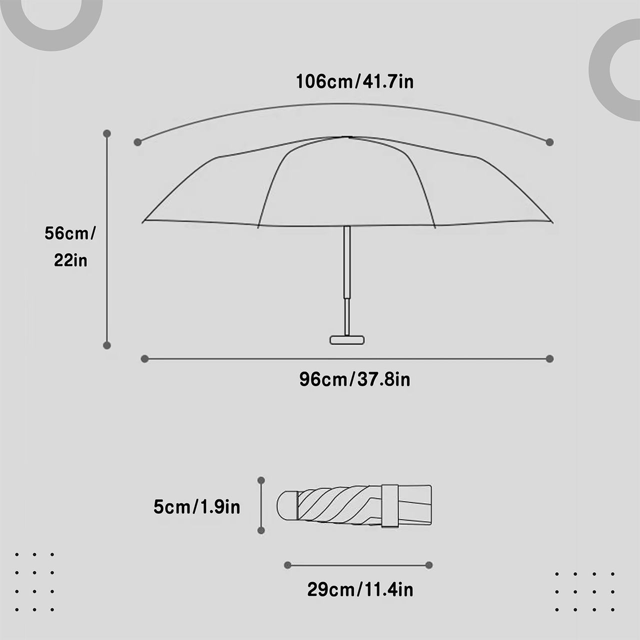 Robustt Umbrella - Black