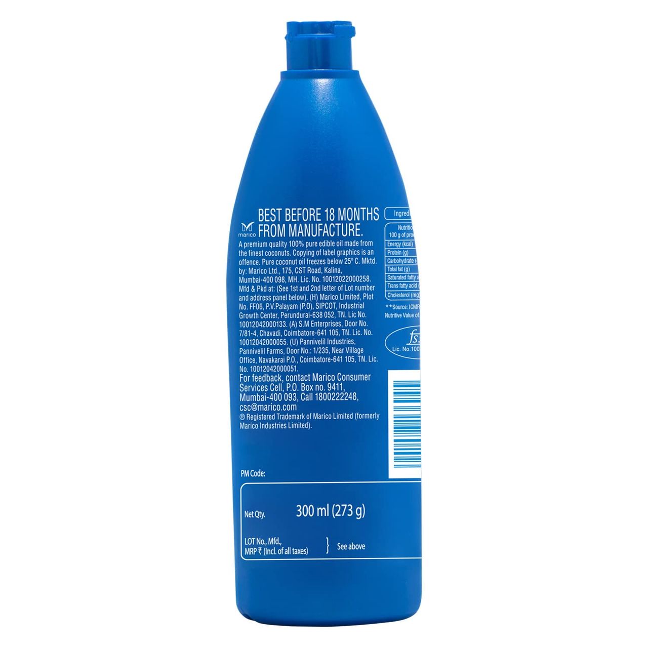 Parachute 100 % Pure Coconut Oil - Bottle