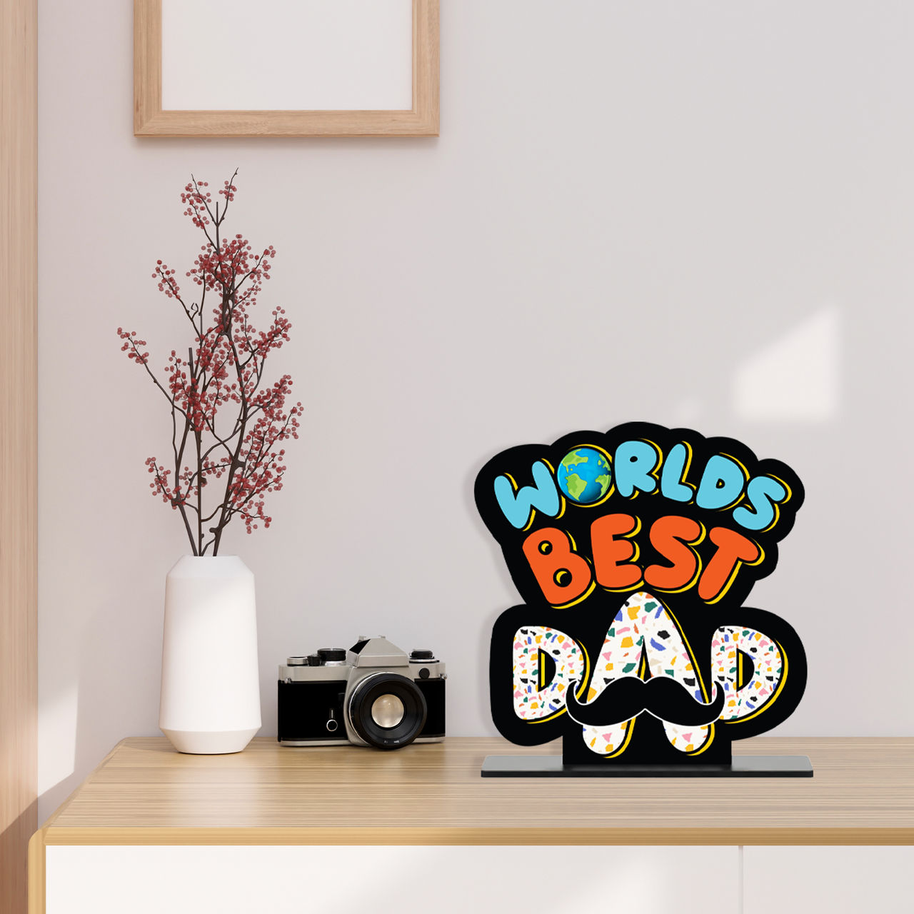 Party Propz Worlds Best Dad Trophy -1 pc