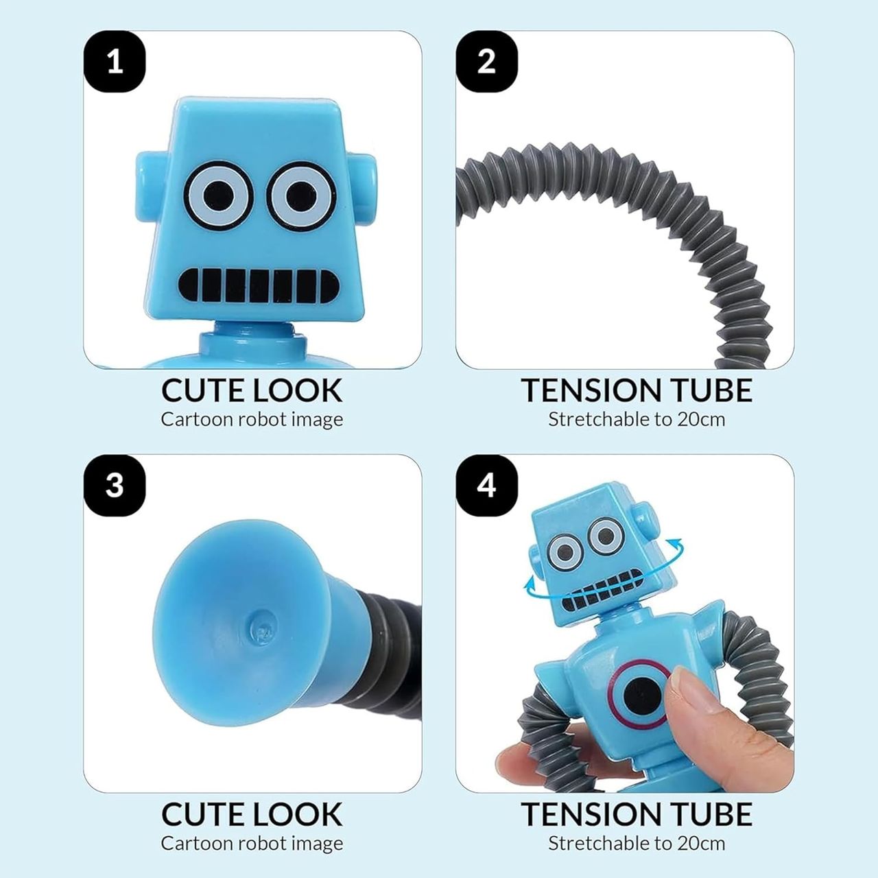 Kidology Kid Led Telescopic Suction Cup Robotics Toy - Assorted