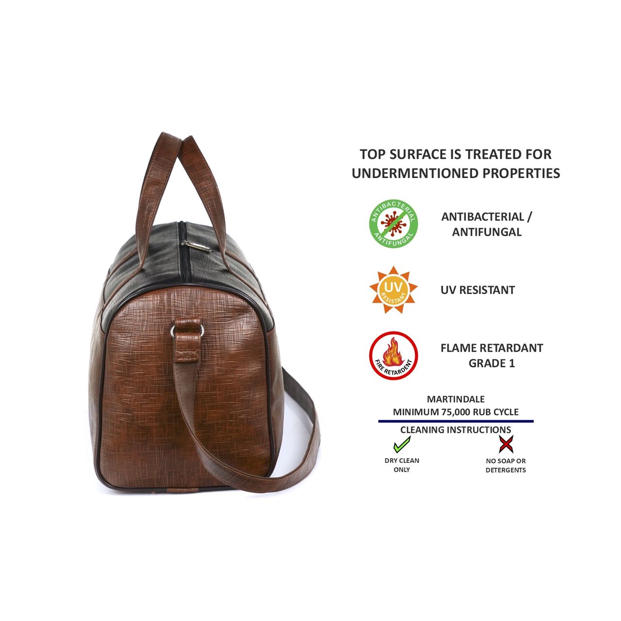 Gilmore Oak Unisex Spark Duffle Bag - Tan | 27 Liters Capacity