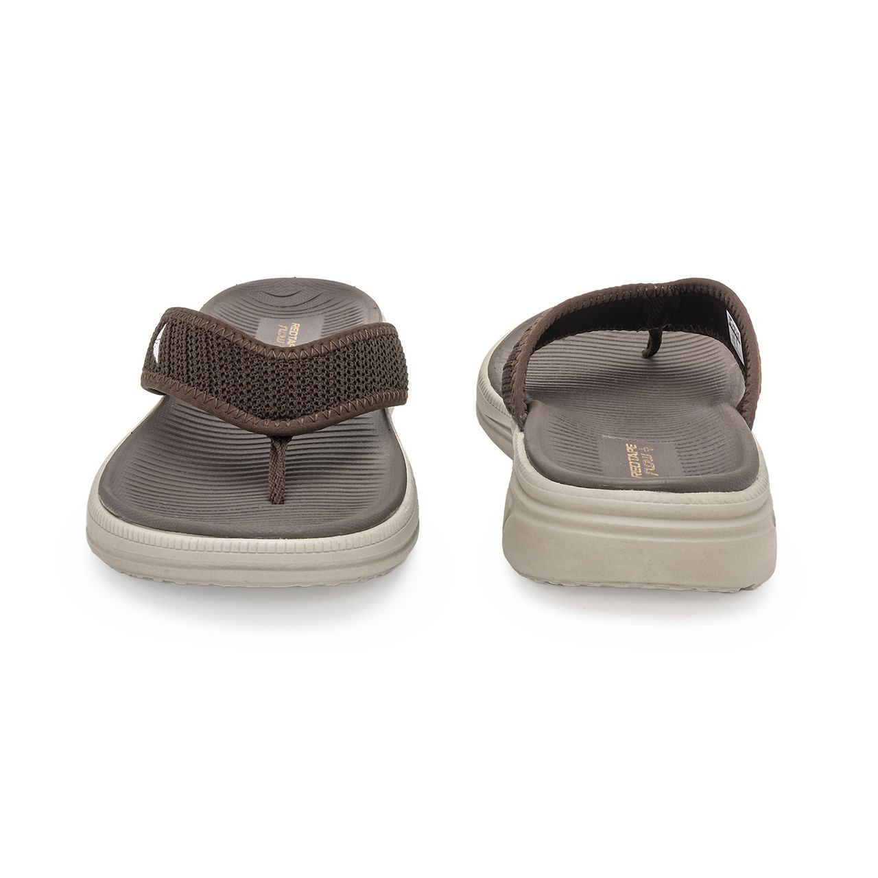 Red Tape Casual Thongs For Men | Relaxing Slip-On Support | Brown | Size 9