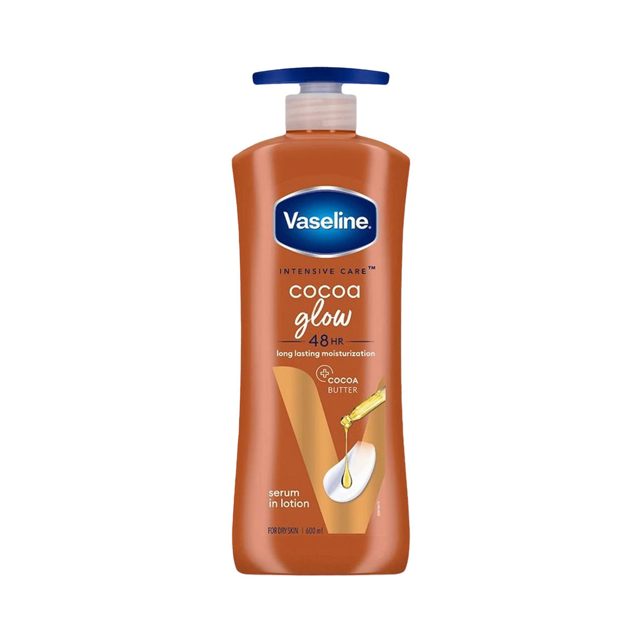 Vaseline Cocoa Glow Serum In Lotion, 100% Pure Cocoa & Shea Butter for Glowing & Soft Skin