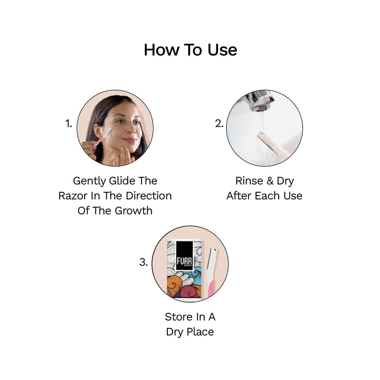 FURR By Pee Safe Face Razor | Gentle & Effective for All Skin Types