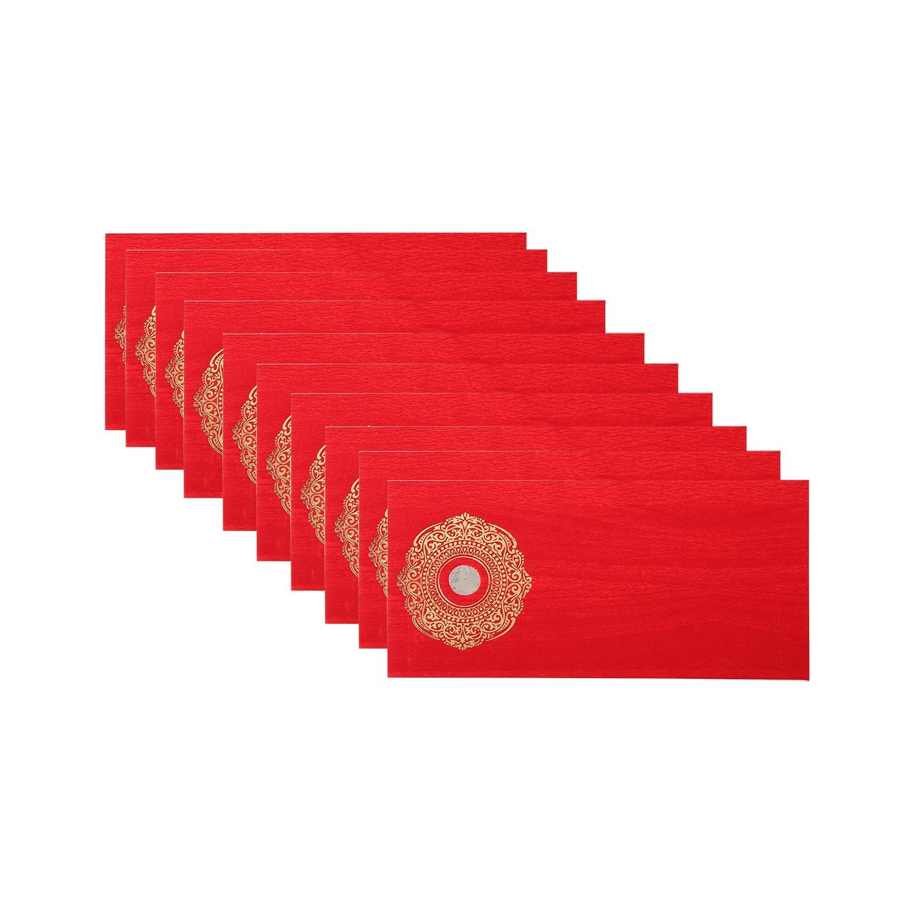 Picfest Shagun Envelope Red With Coin Pack Of 10