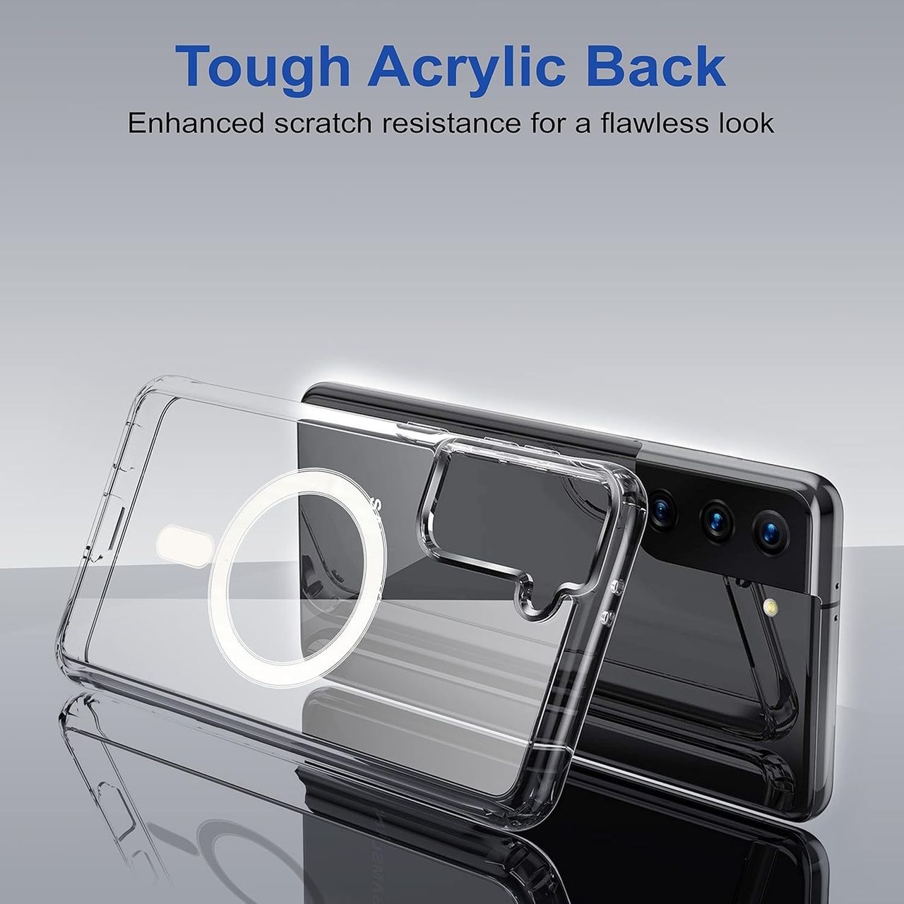 Artistque Case for Samsung Galaxy S21 Fe Back Cover - Transparent Clear Magsafe