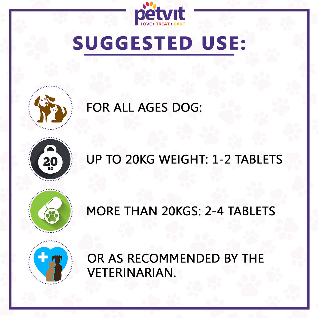 Petvit Joint-Cartilage Supplement For Dogs And Cats - 60 Chewable Tablets