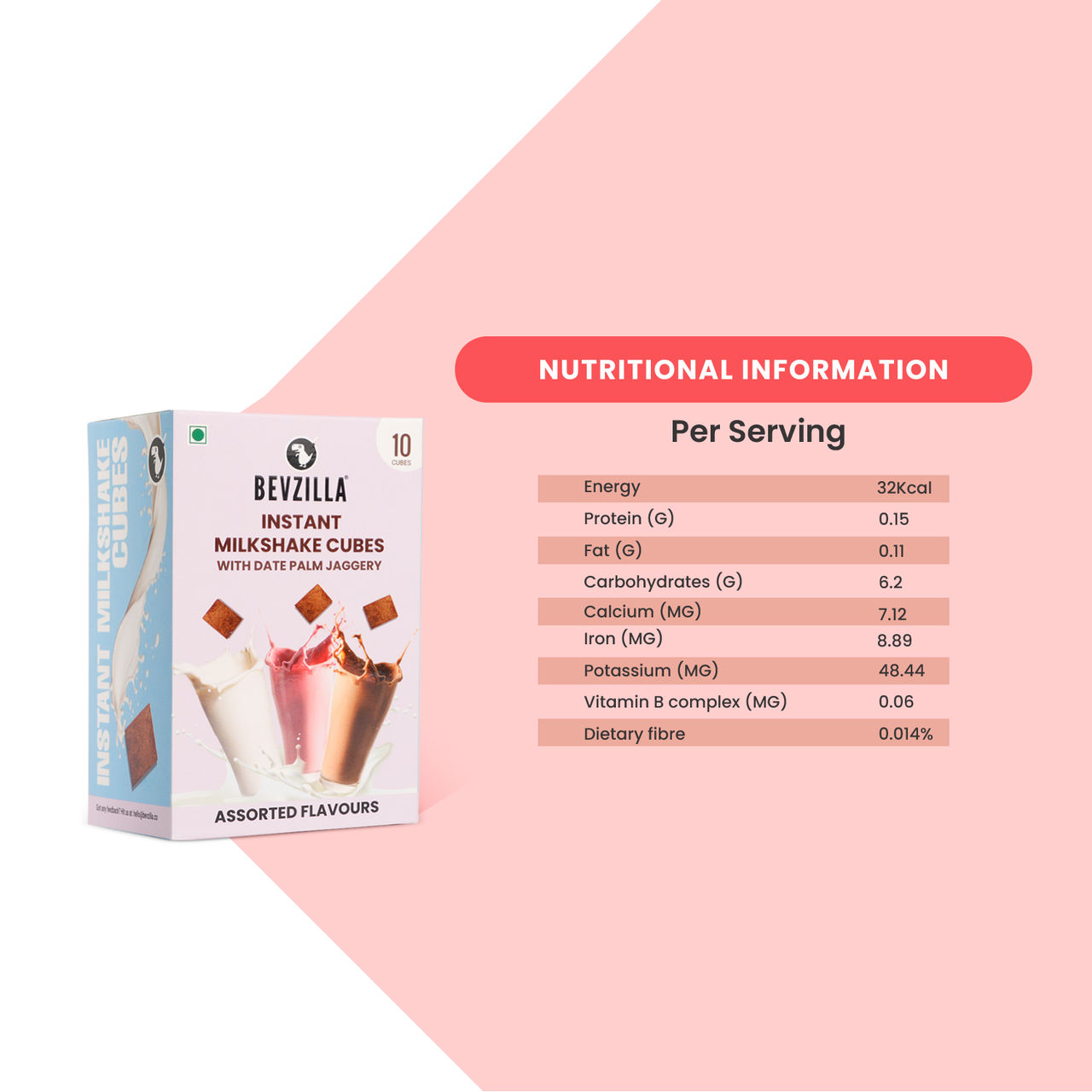Bevzilla Organic Assorted Milkshake Cube