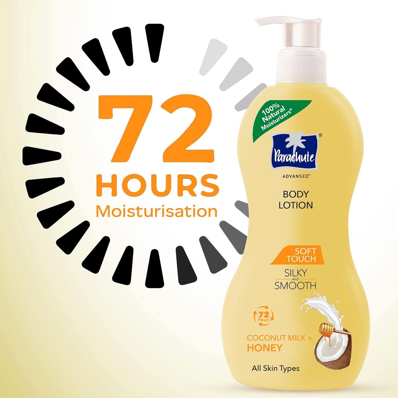 Parachute Advansed Soft Touch Body Lotion With Honey Silky Smooth Skin 400 ml Combo