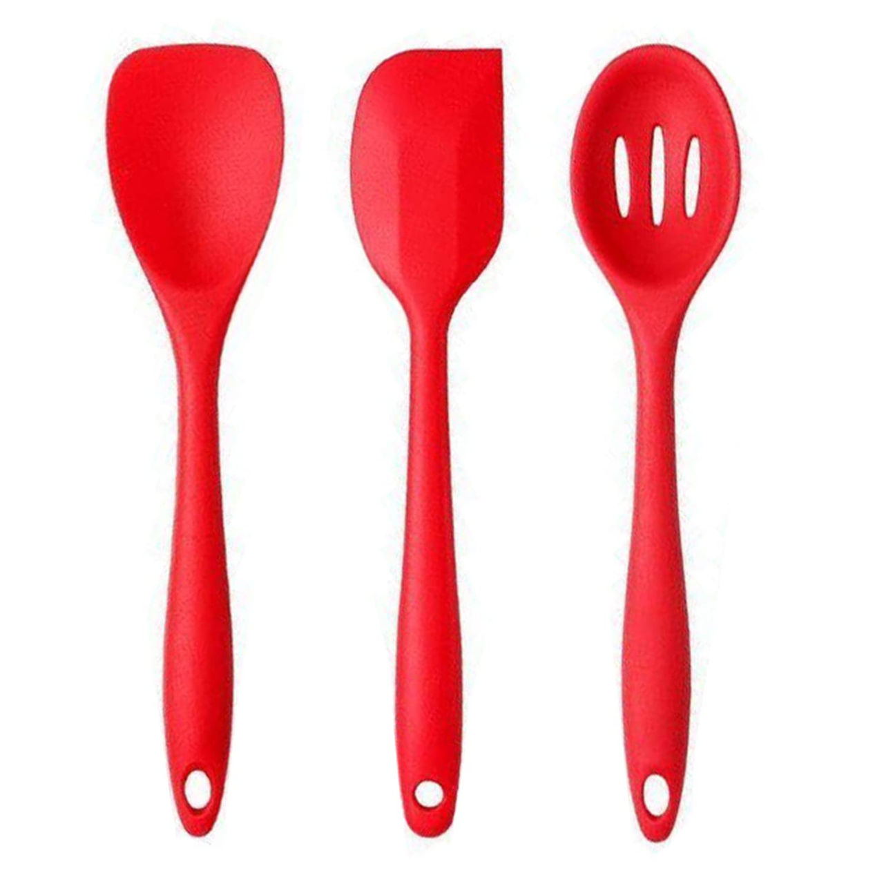 Frenchware Silicone Spatula | 2 Jar Spatulas & 1 Whisk, for Cooking, Baking & Mixing