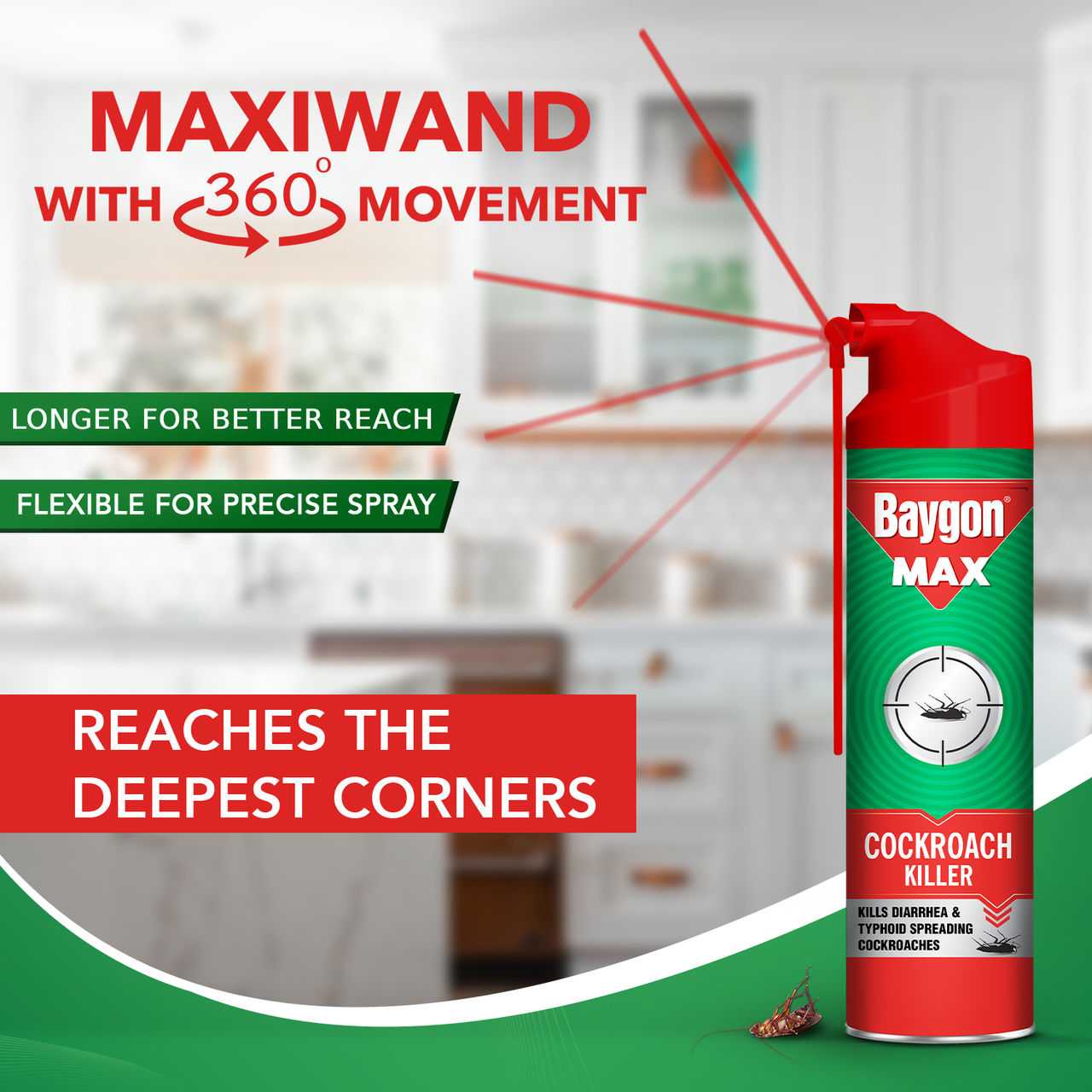 Baygon Max Cockroach Killer Spray