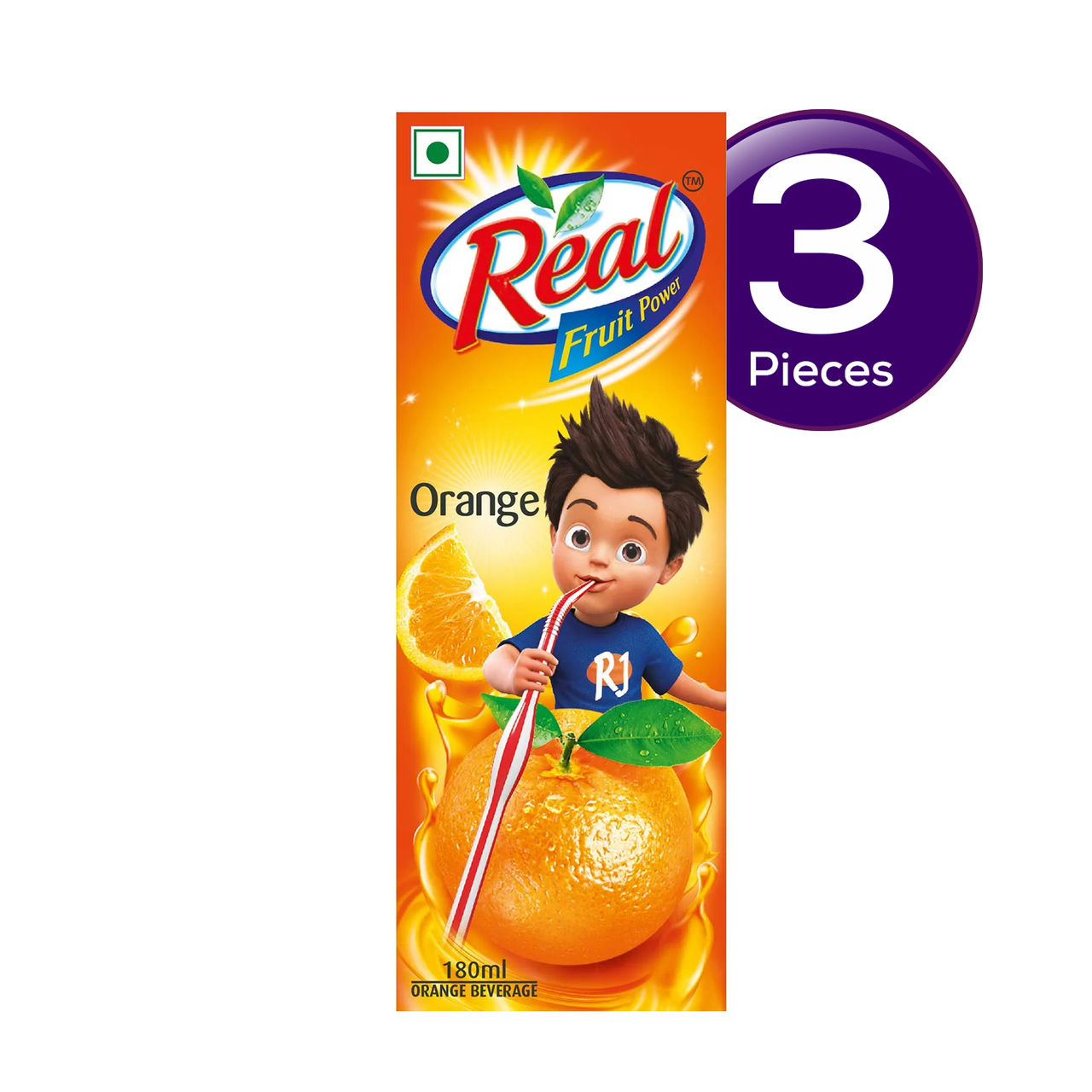 Real Fruit Power Orange Juice 180 ml Combo