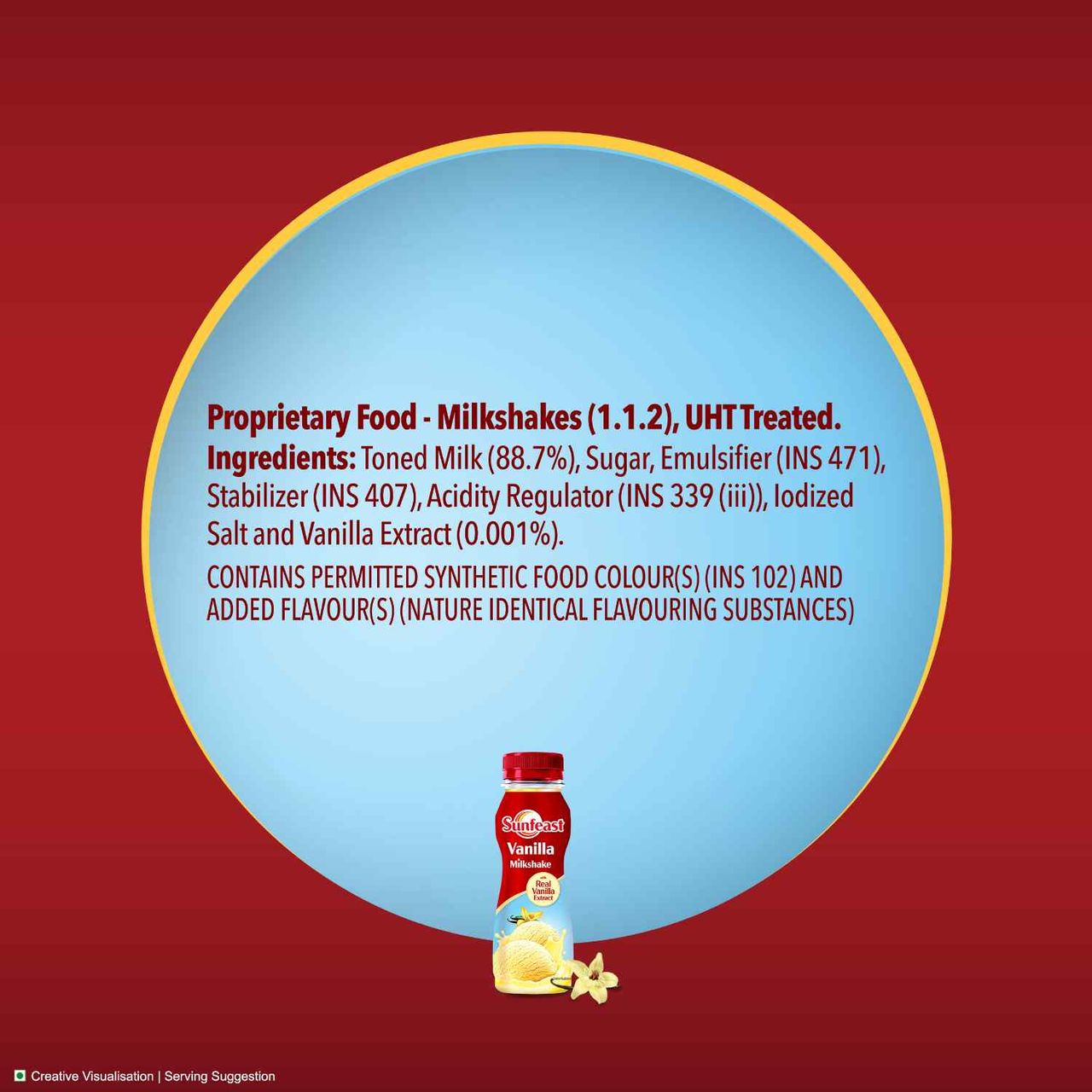 Sunfeast Vanilla Milkshake With Real Vanilla Extracts 180 ml Combo