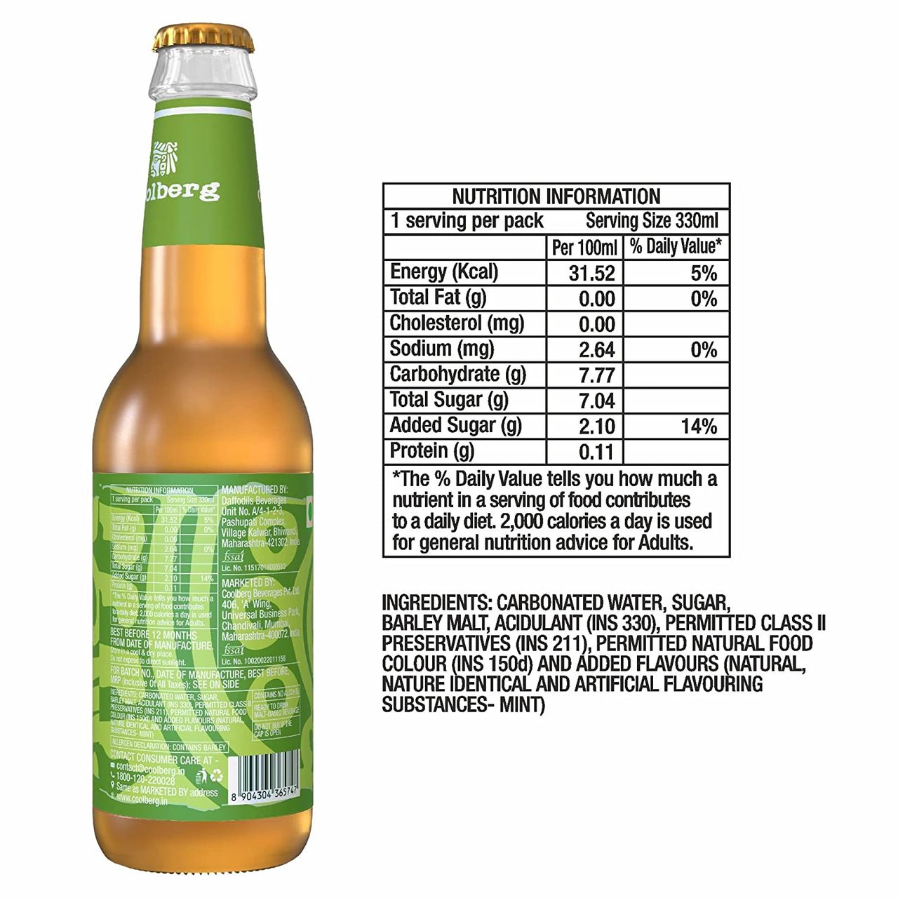 Coolberg Mint Non Alcoholic Beer