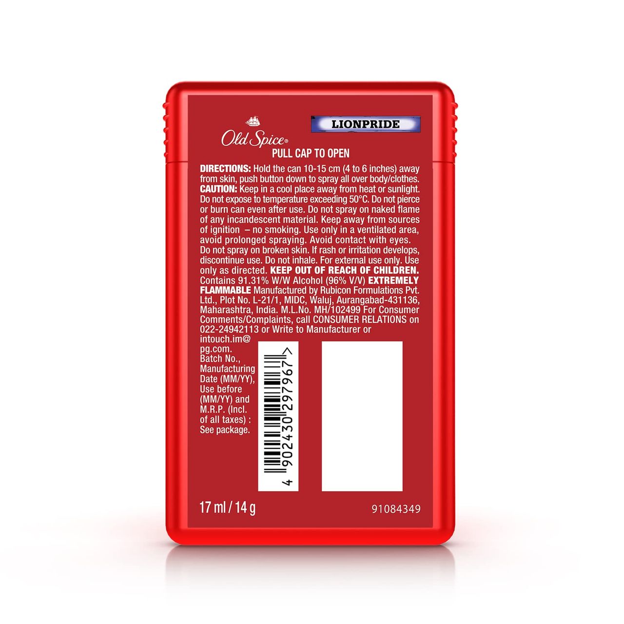 Old Spice LionPride Pocket Deodorant