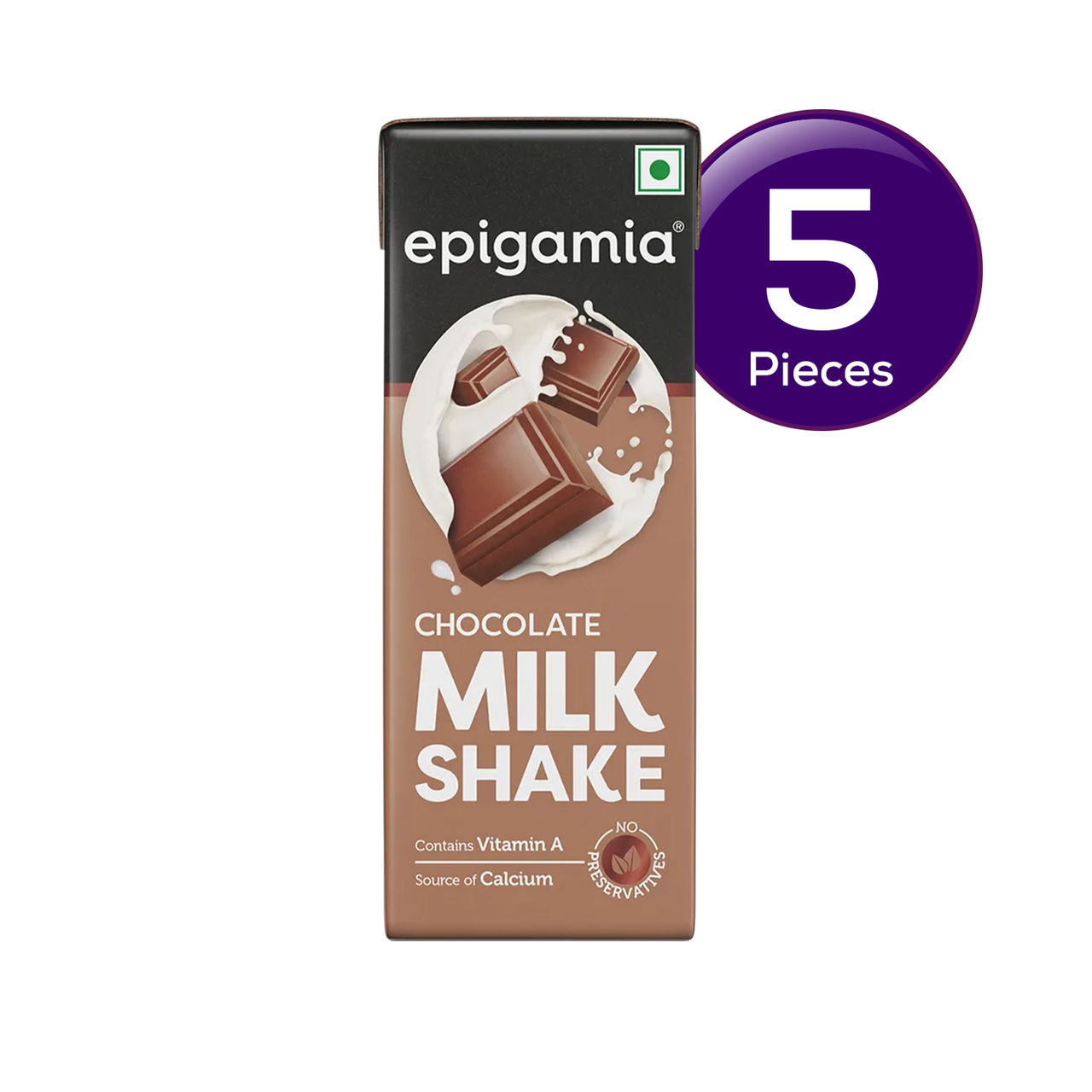Epigamia Milkshake - Chocolate Tetrapack 180 ml Combo