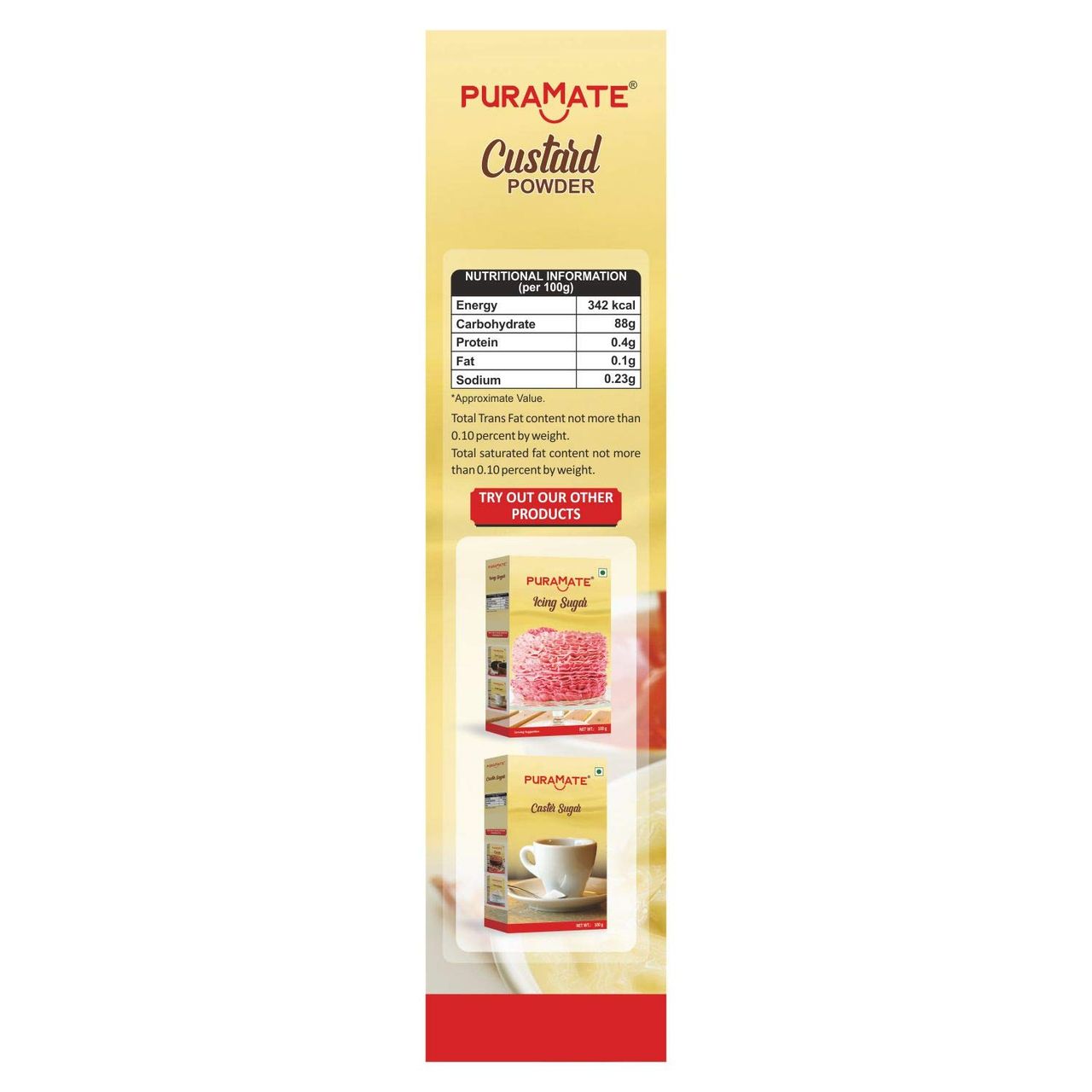 Puramate Custard Powder Vanilla