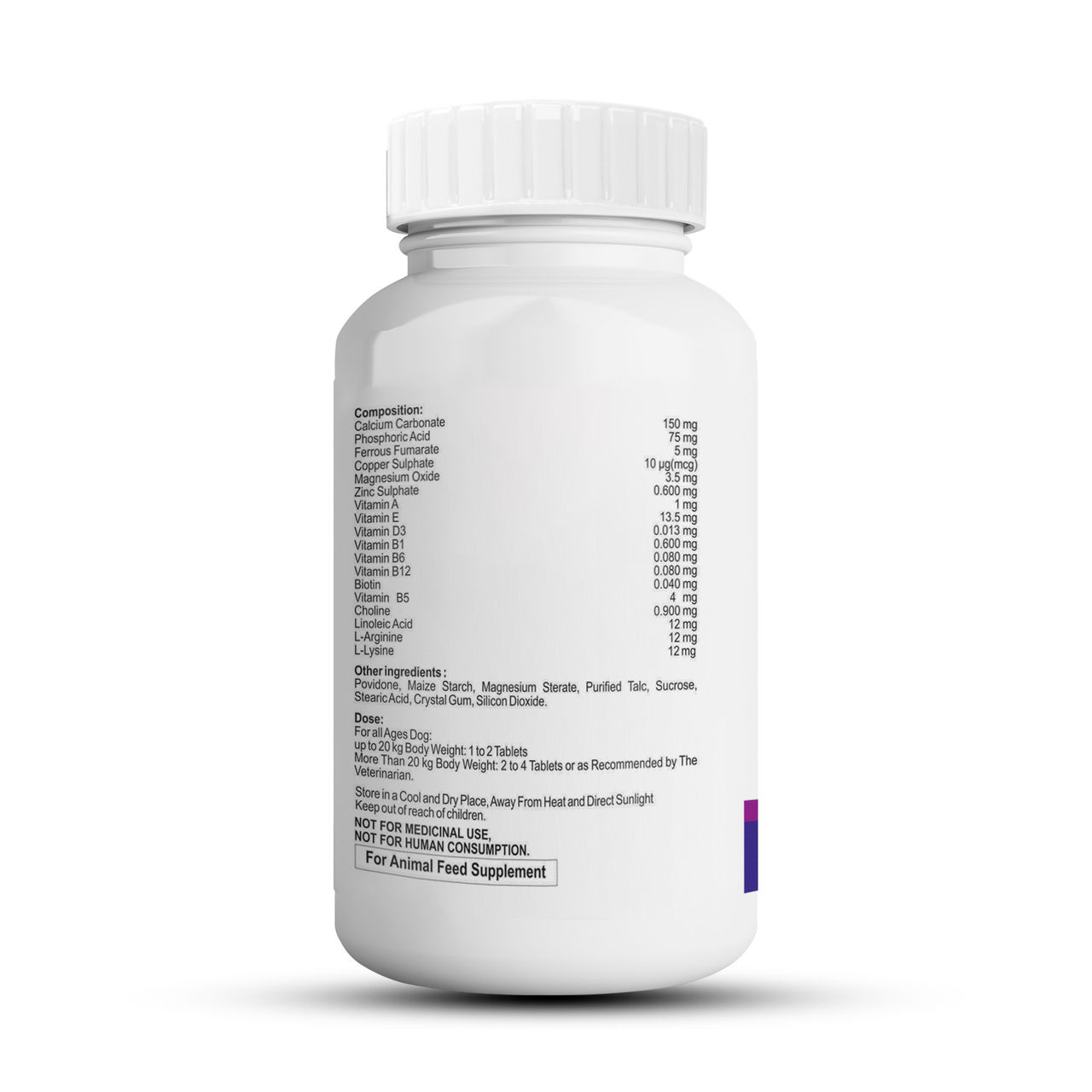 Petvit Multivitamin & Multimineral For Dogs & Cats - 60 Chewable Tablets