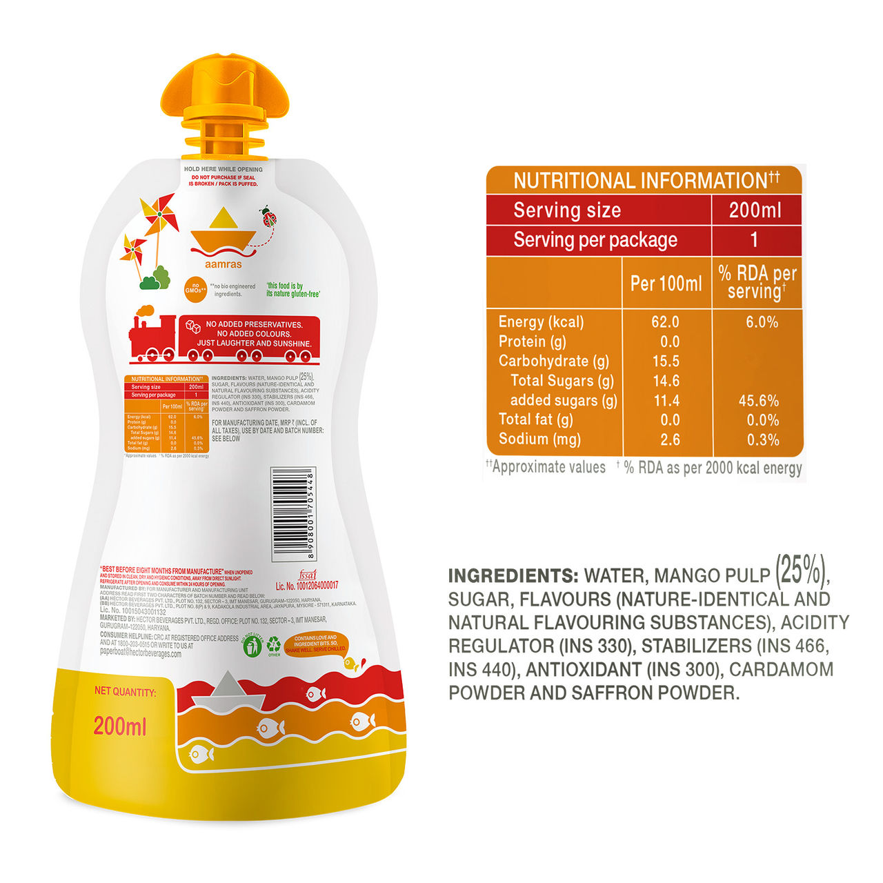 Paper Boat Aamras Drink 200 ml Combo