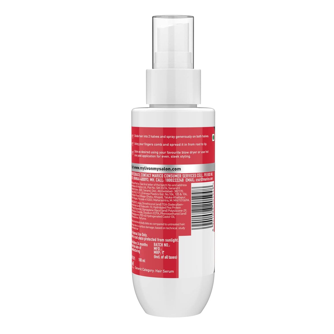 Livon Heat Protect Serum For Protection Upto 250°C