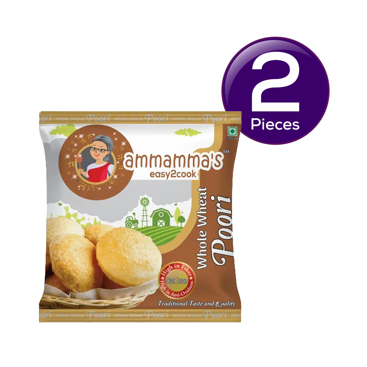Ammamma's Poori 10 pc Combo