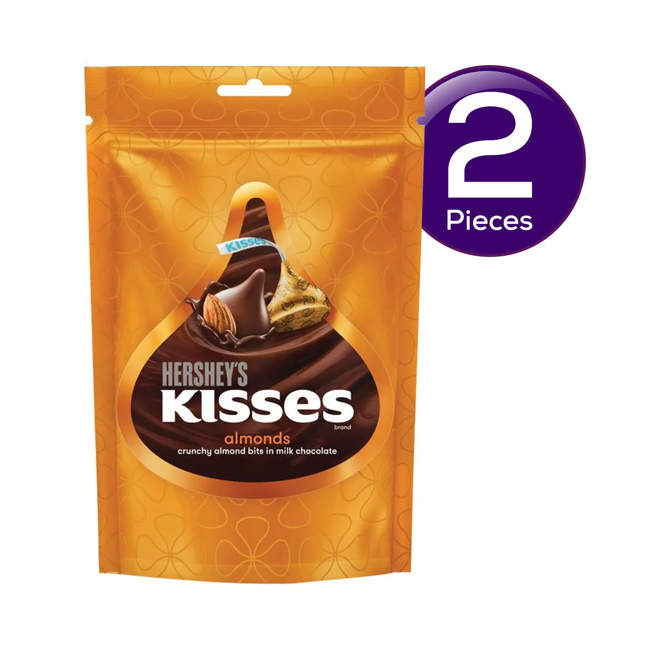 Hershey'S Kisses With Almonds Chocolate Share Bag 33 g Combo
