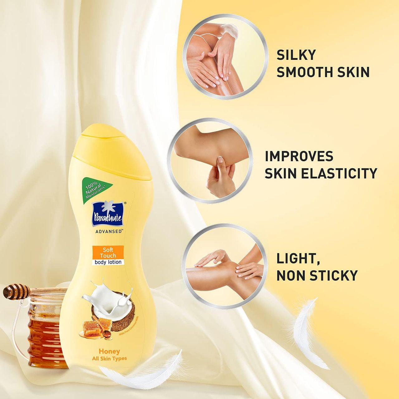 Parachute Advansed Soft Touch Body Lotion With Honey 250 ml Combo
