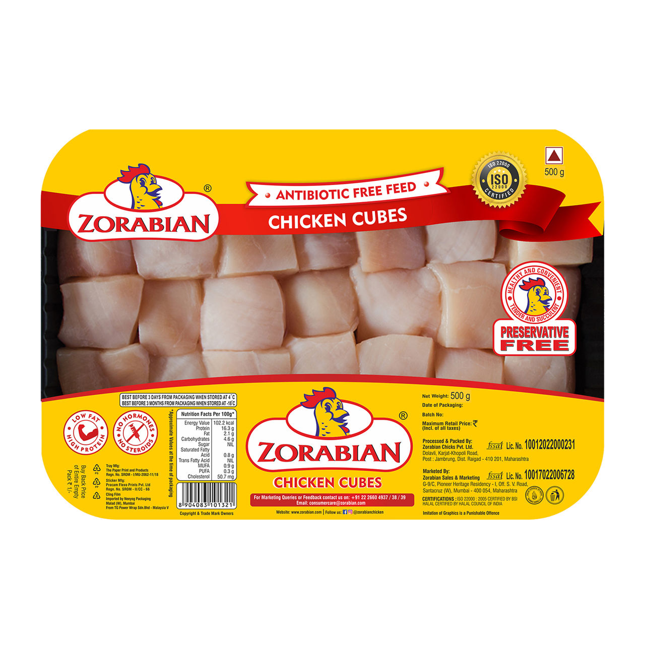 Zorabian Chicken Cubes