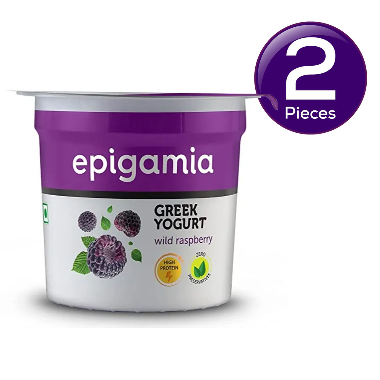 Epigamia Greek Yogurt- Raspberry 85 g Combo